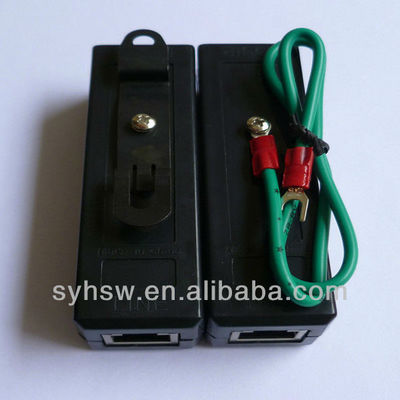 26*26*95mm RJ45 POE 1000 Protector contra sobretensiones para protección contra rayos a una tensión de línea de 48V
